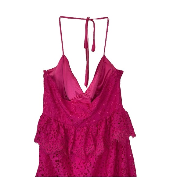 Lovers + Friends - NWT, Women’s Mini Lace ‘Rosanna’ Dress - Paradise Pink Medium - Picture 11 of 17